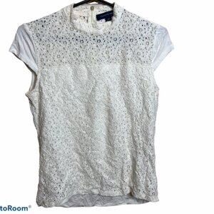 Tommy Hilfiger white lace  blouse Sz S